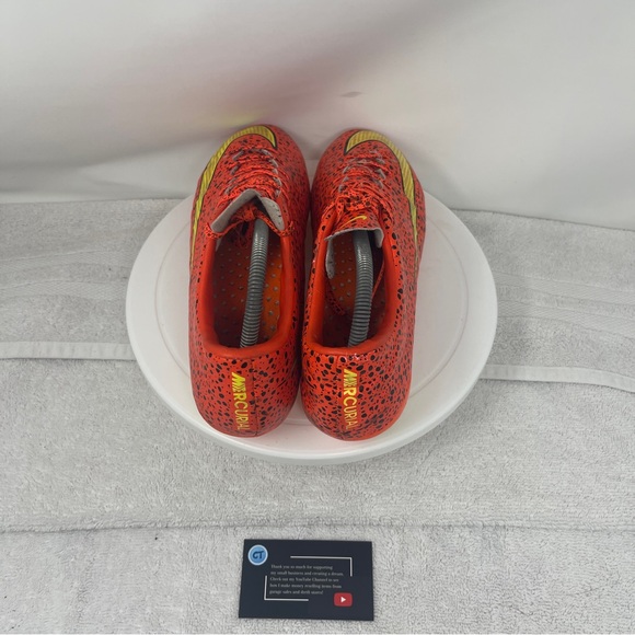 Nike Mercurial Vapor Superfly II CR7 Safari Orange Men’s 8 Soccer Cleats Italy - Picture 6 of 9